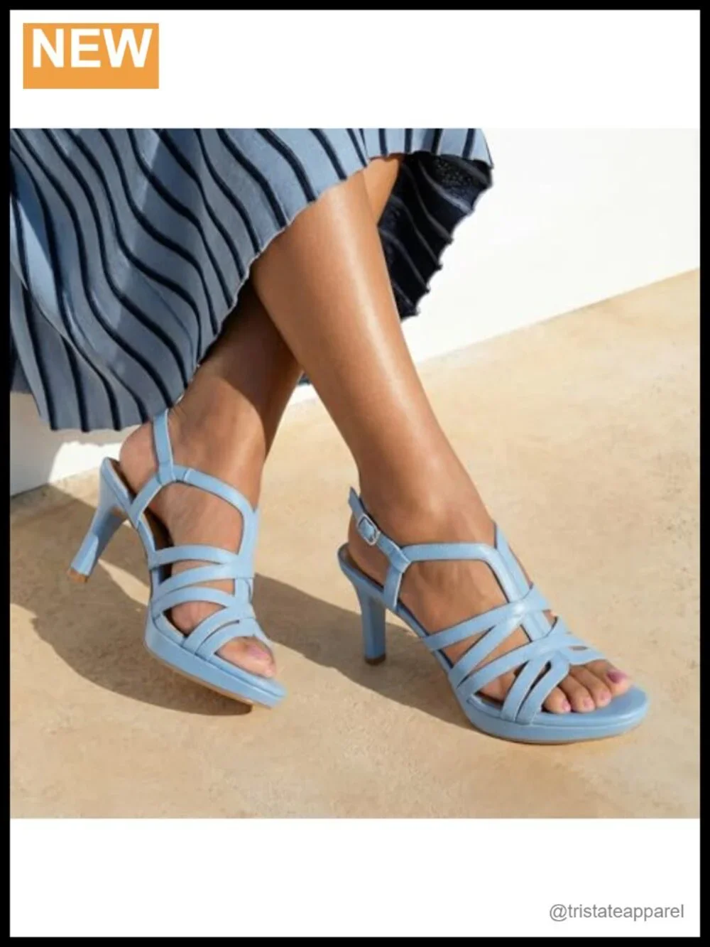 Platform Heels Stiletto Round Toe Slip-Resistant Multi-Strap